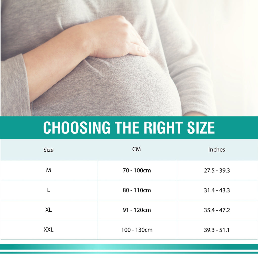 Motherly Maternity Belt for Belly Support, Pregnancy Support Belt Pre Natal-Belly Band, Adjustable & Breathable Waist Support Belt for Pregnancy, Helps in Back Pain, Pre and Postpartum (Medium)