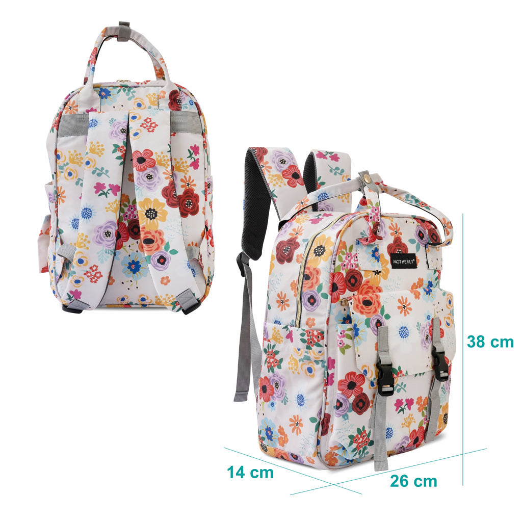 Motherly Solid Diaper Bag for Mothers for Travel, Maternity Bag for Newborn Baby, Mothers Travelling Bag, Multiple Pocket Water Resistant Baby Bag, Hospital Bag for moms (Black) - MOTHERLY