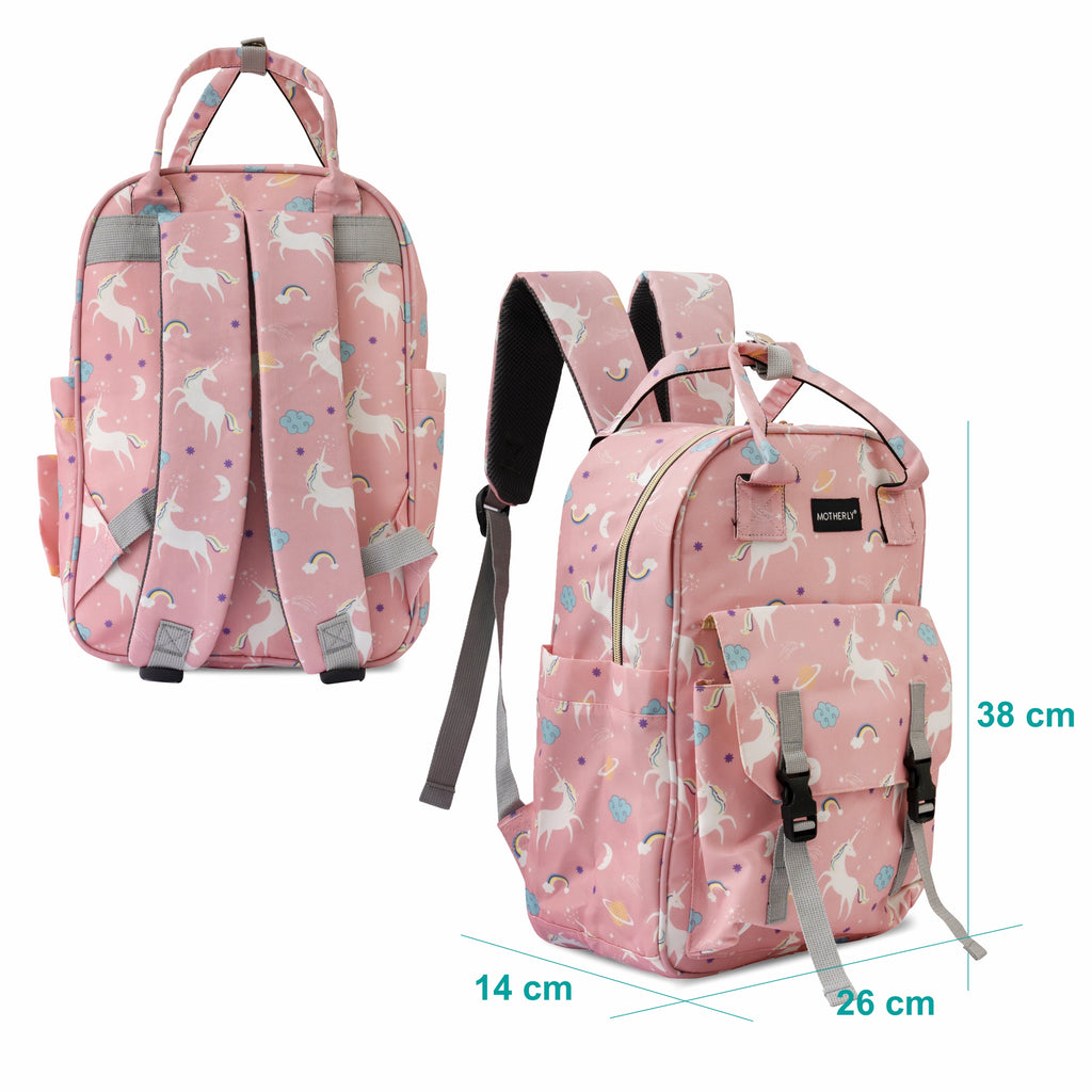 Motherly Solid Diaper Bag for Mothers for Travel, Maternity Bag for Newborn Baby, Mothers Travelling Bag, Multiple Pocket Water Resistant Baby Bag, Hospital Bag for moms (Black) - MOTHERLY