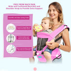 Motherly 2-in-1 Baby Carrier Bag for 6 to 36 Months - Kangaroo Style with Hip Seat for Comfort Carrying - MOTHERLY