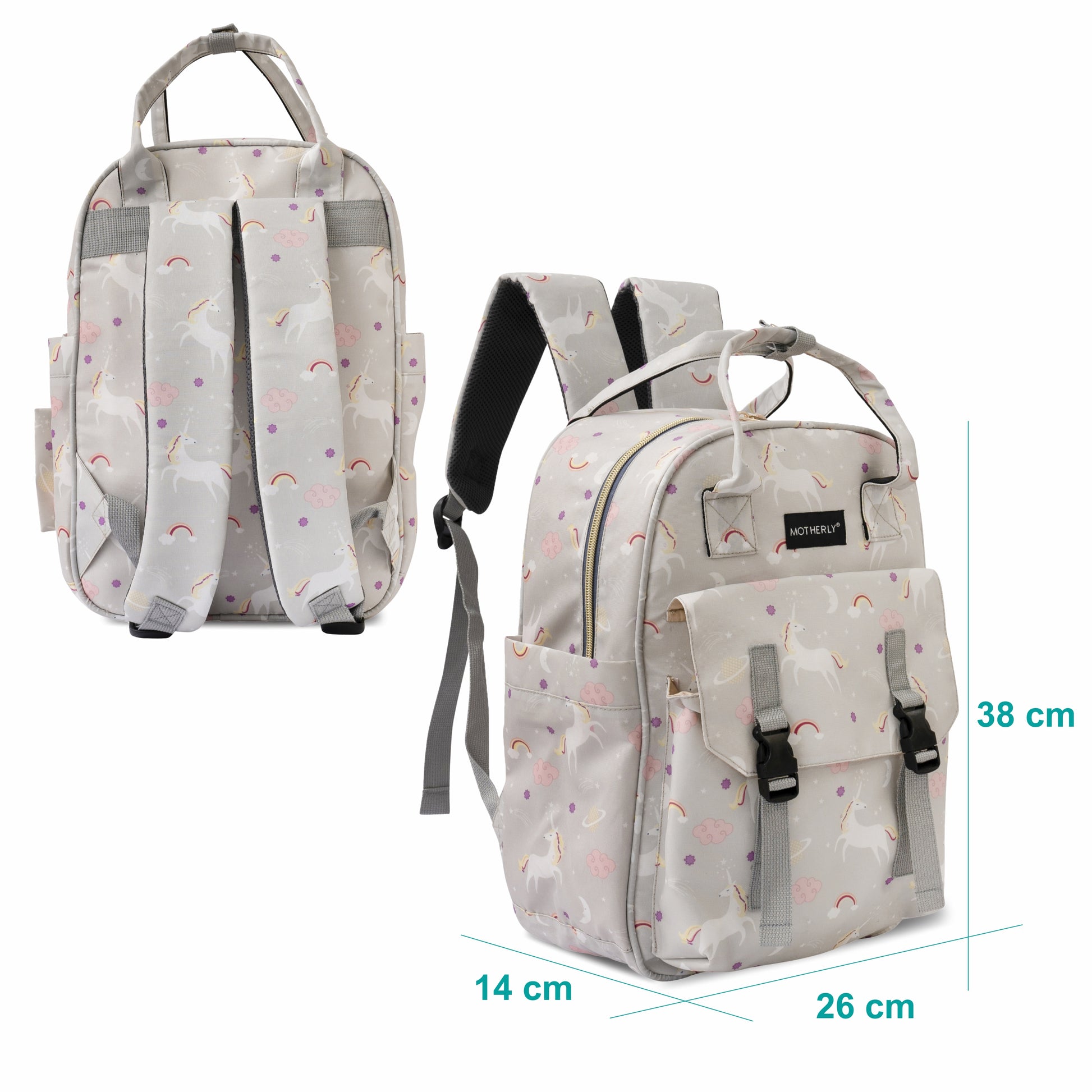 Motherly Solid Diaper Bag for Mothers for Travel, Maternity Bag for Newborn Baby, Mothers Travelling Bag, Multiple Pocket Water Resistant Baby Bag, Hospital Bag for moms (Black)