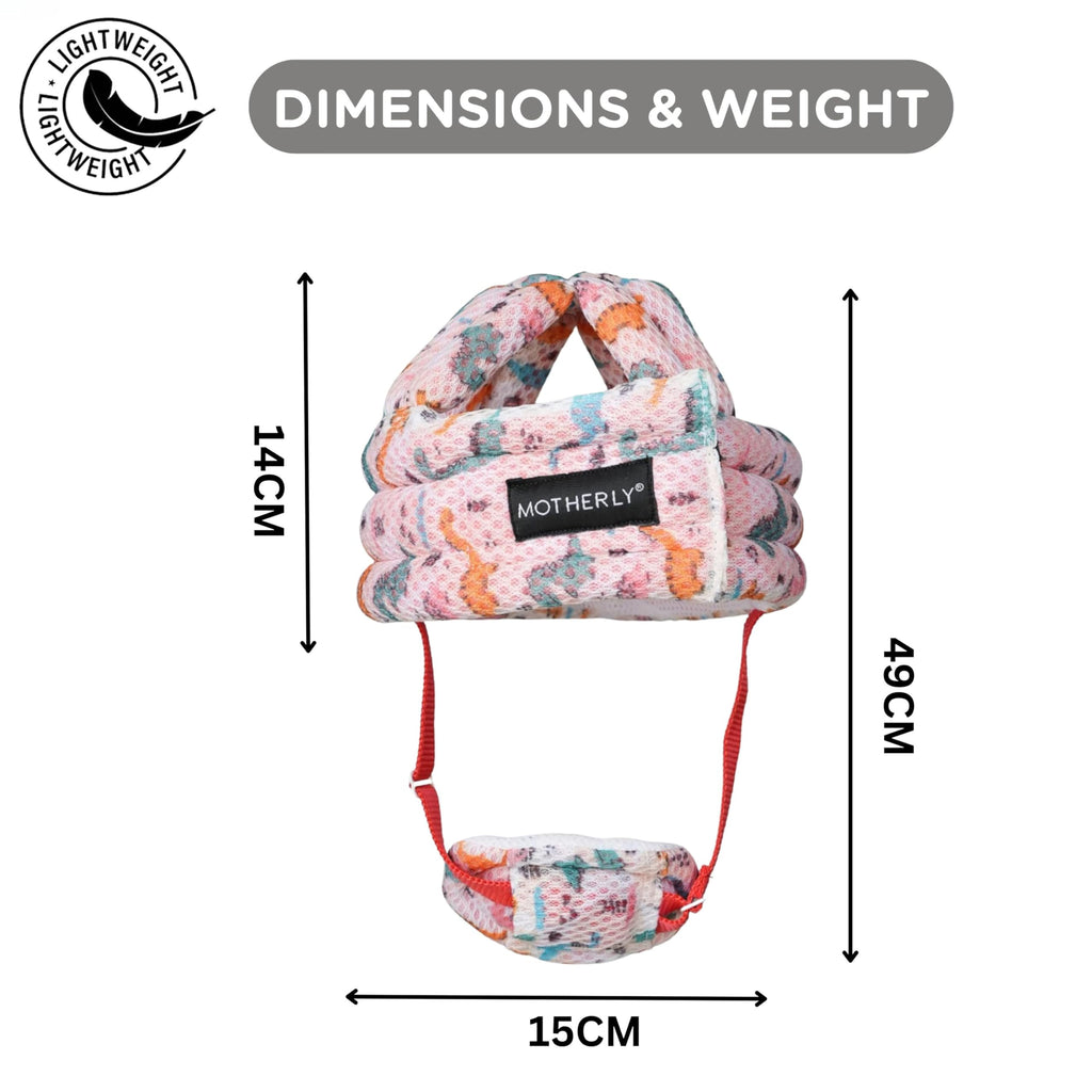 Motherly Toddler Safety Hat with Chin Strap - Dinosaur