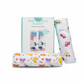 Motherly Baby Swaddle, Burp Cloth & Bath Towel Set (Pack of 2), Soft Breathable Receiving Blanket for Newborns & Toddlers (0–5 Years), Multi-Use Baby Wrap, Ideal Gift