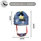 Motherly Toddler Safety Hat with Chin Strap - Space