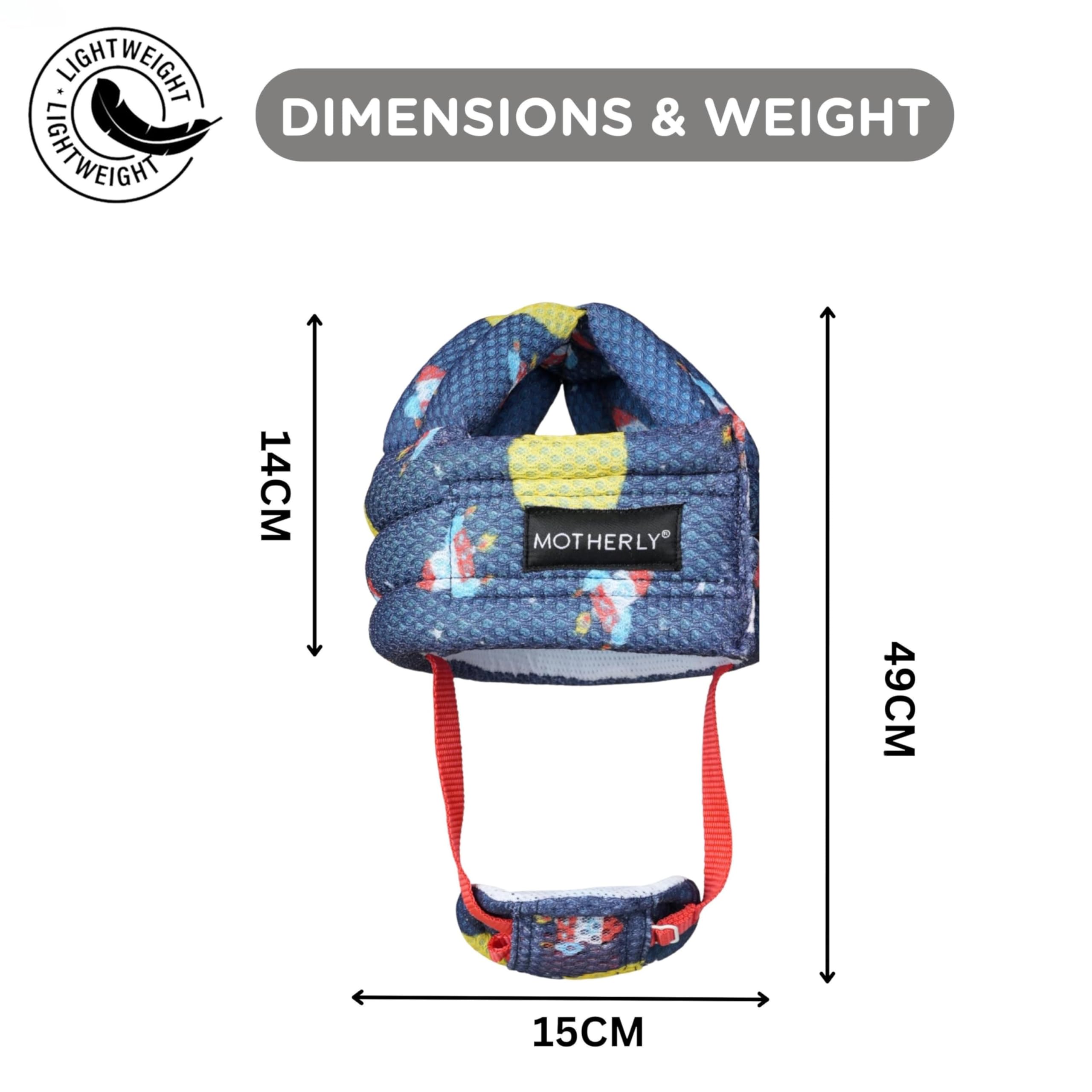 Motherly Toddler Safety Hat with Chin Strap - Space