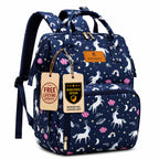 Motherly Patented Diaper Bag Backpack for Moms | Waterproof Baby Travel & Maternity Bag | Spacious Nappy Bag with Insulated Bottle Pockets & Warranty  (Elegant Series)