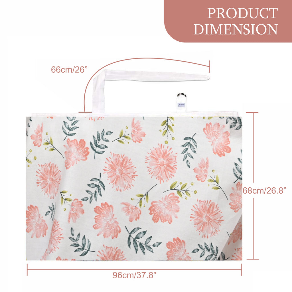 Care Cave Nursing Scarf - Pink Flower - MOTHERLY