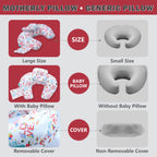 Motherly Flurry Fickle Baby Feeding Nursing and Maternity Pillow (White) - MOTHERLY