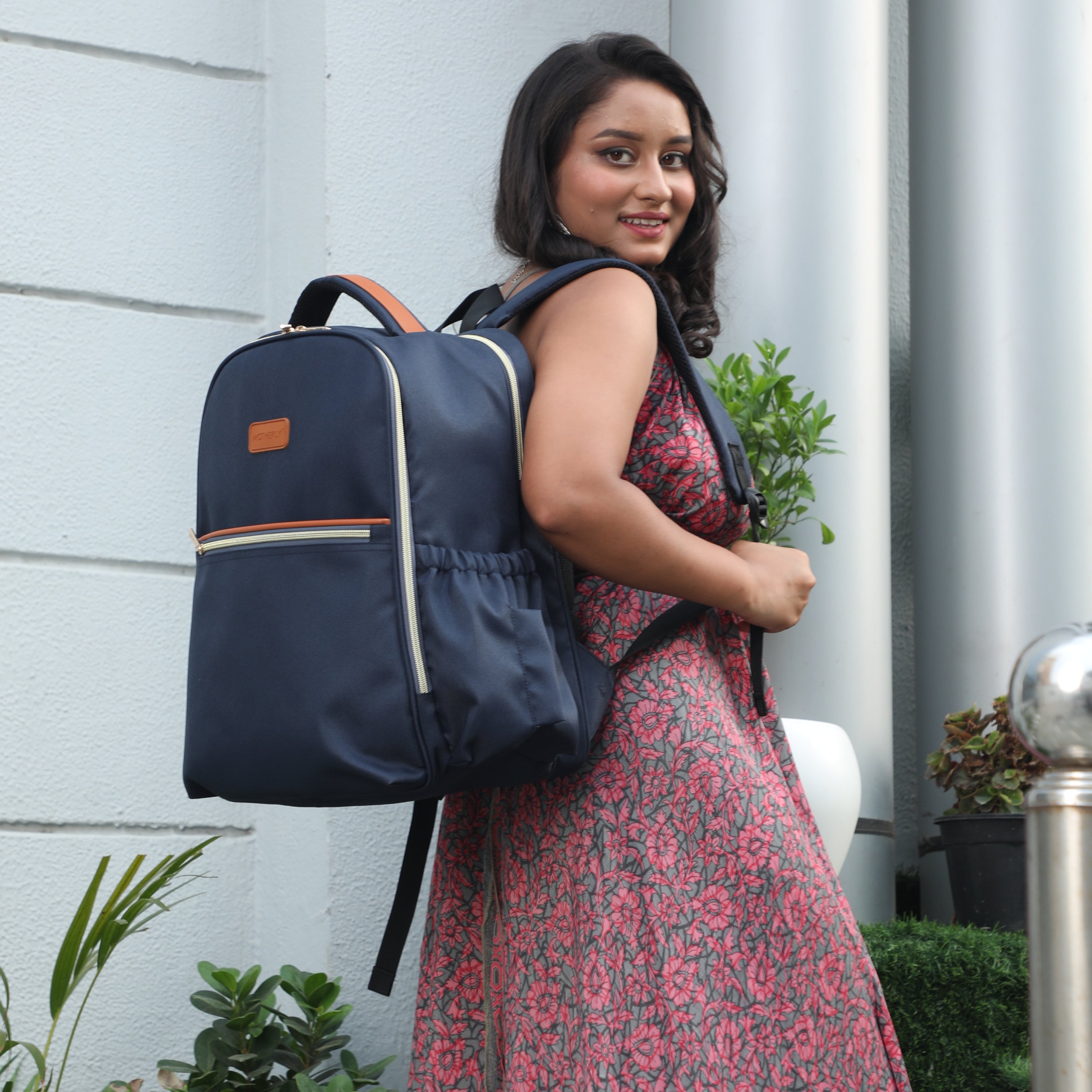 Motherly Laptop Diaper Bag for Mothers for Travel, Maternity Bag for Newborn Baby, Mothers Travelling Bag, Multi Pocket Water Resistant Baby Bag, Hospital Bag for moms with Warranty and Offers - MOTHERLY