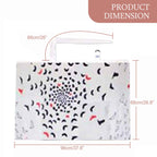 Care Cave Nursing Scarf - Black/Red Birds Print