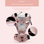 Motherly Baby Carrier for 0 to 3 Year Baby – Adjustable Hands Free 6-in-1 Baby Carrier with Detachable Hip Seat | baby carrier for new born |  Toddler Carrier with Head Support & Buckle Strap for Hiking & Everyday Use - MOTHERLY