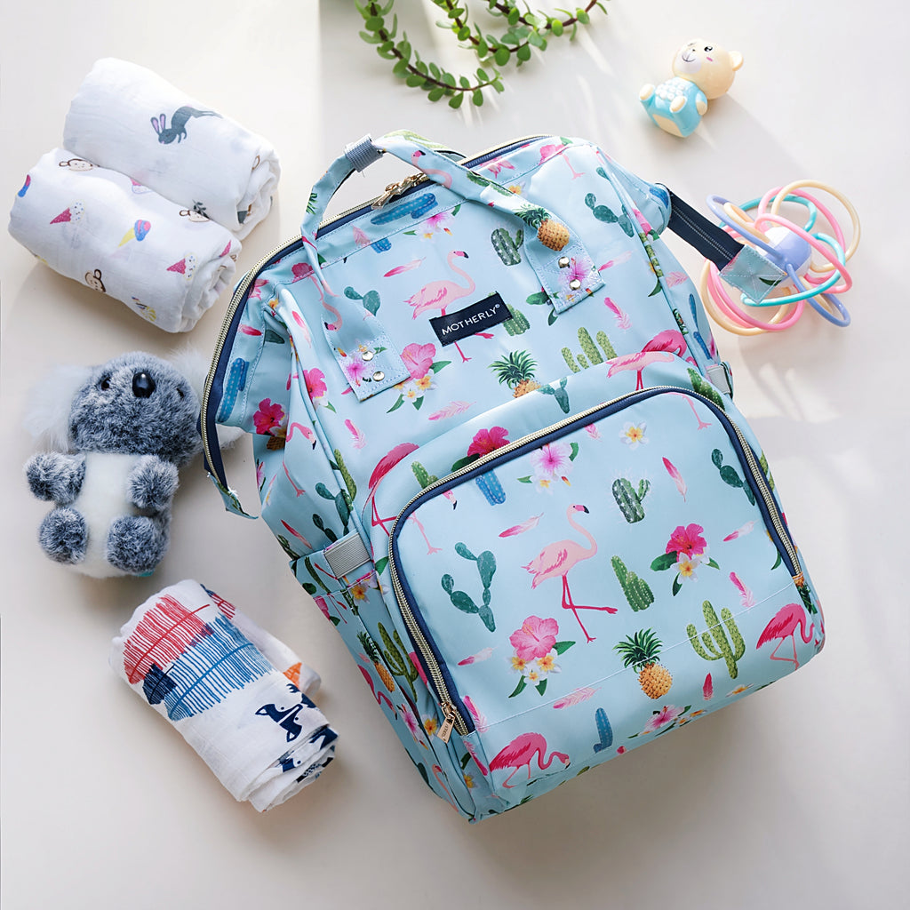 Motherly Elegant Diaper Bag for Mothers for Travel, Maternity Bag for Newborn Baby, Mothers Travelling Bag, Multipocket Water Resistant Baby Bag, Hospital Bag for Moms with Warranty