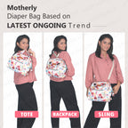 Motherly Nano Diaper Bag for Mothers | Small Diaper handbag for mom for Travel