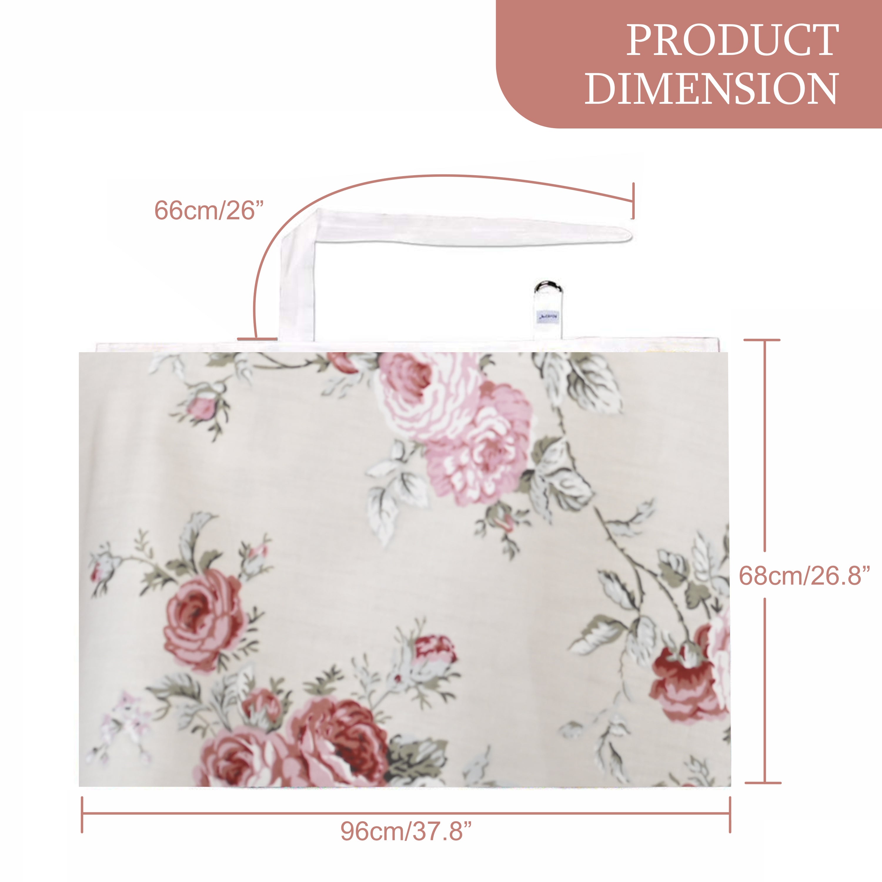 Care Cave Nursing Scarf - Red Grey Flower - MOTHERLY