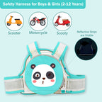 Motherly Children's Motorcycle Safety Harness Safe, Stylish Riding Companion with Two Wheeler Child Safety Belt - MOTHERLY