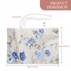 Care Cave Nursing Scarf -Blue Grey Flower - MOTHERLY