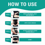 Motherly Maternity Belt for Belly Support, Pregnancy Support Belt Pre Natal-Belly Band, Adjustable & Breathable Waist Support Belt for Pregnancy, Helps in Back Pain, Pre and Postpartum (Medium)