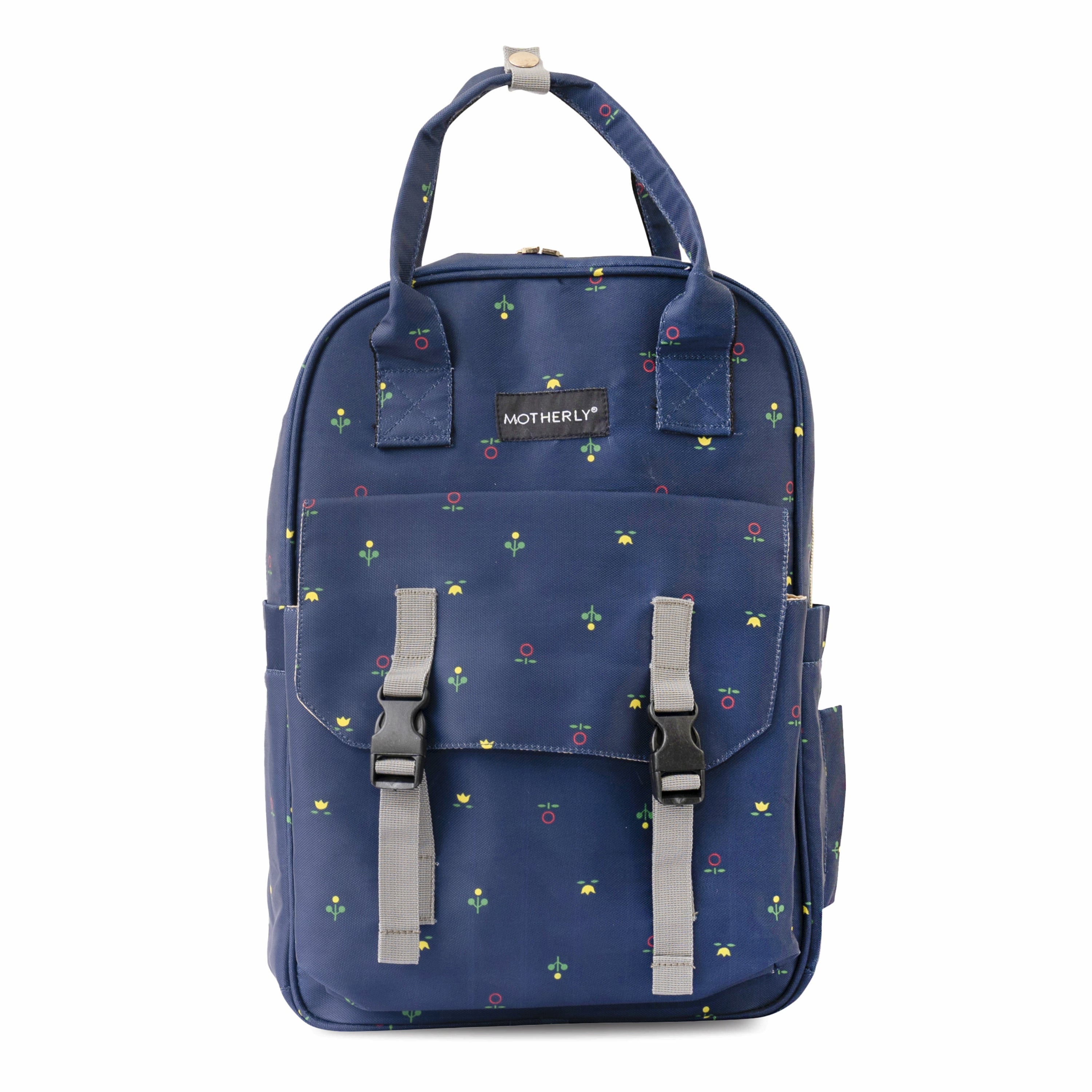 Motherly Solid Diaper Bag for Moms (Black) – Water-Resistant Maternity & Travel Bag with Multiple Pockets