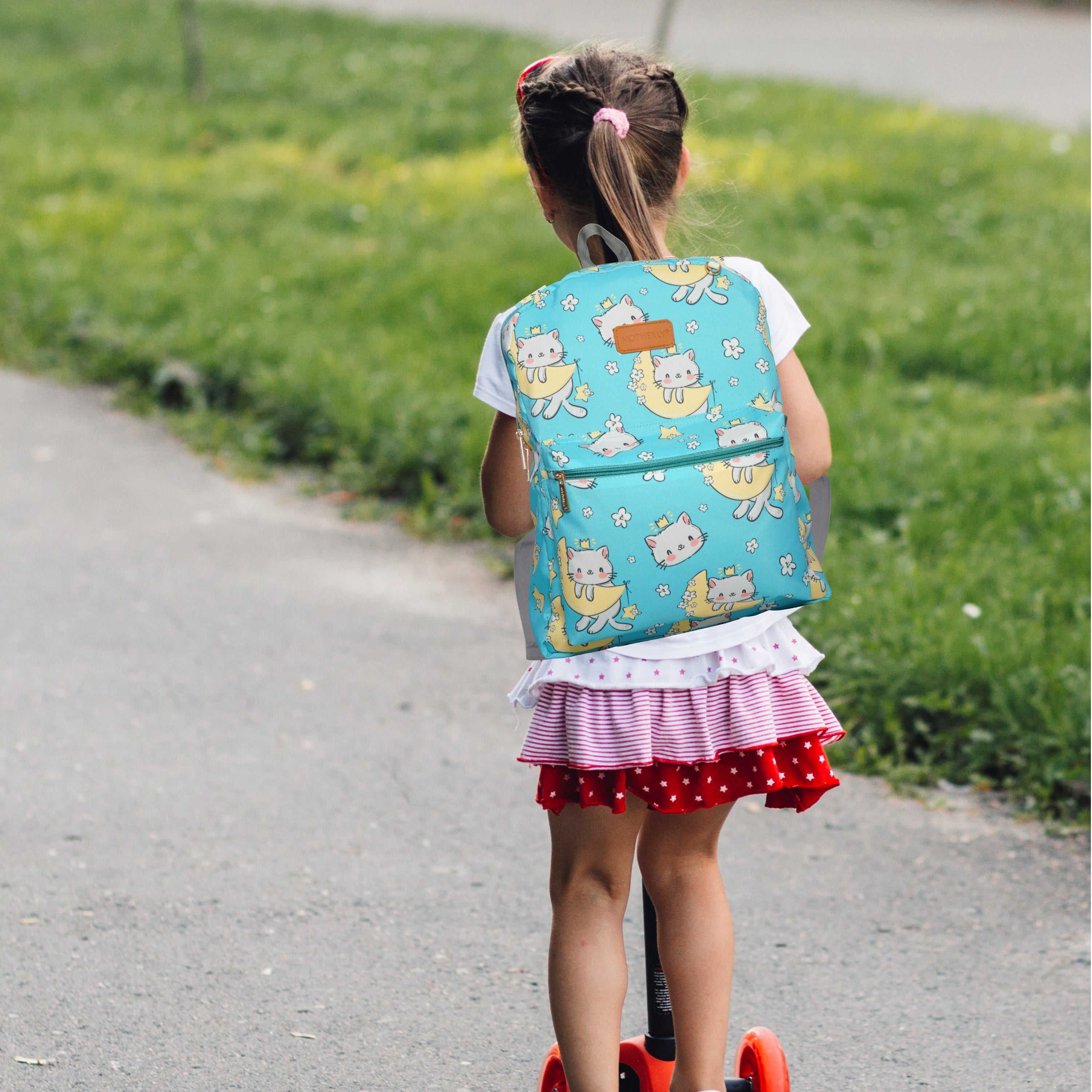 Motherly Kindergarten Backpack, Daycare Bags for Kids, Creche Bag Backpack Casual Backpack Picnic Bag for Kids, Unisex School Bag for Boys & Girls with Free Pencil Stationery Pouch (16 Inch) - MOTHERLY