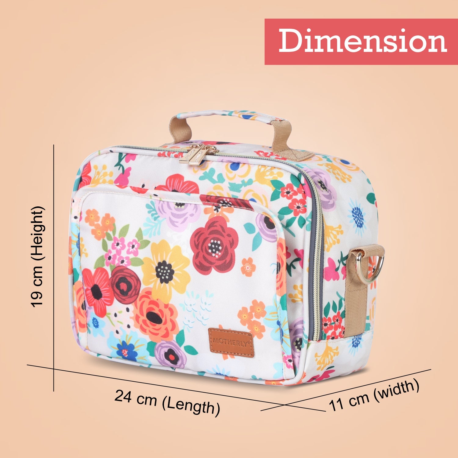 Motherly Mini Diaper Bag for Moms (Unicorn Blue) – Water-Resistant Travel & Maternity Handbag with Multiple Pockets