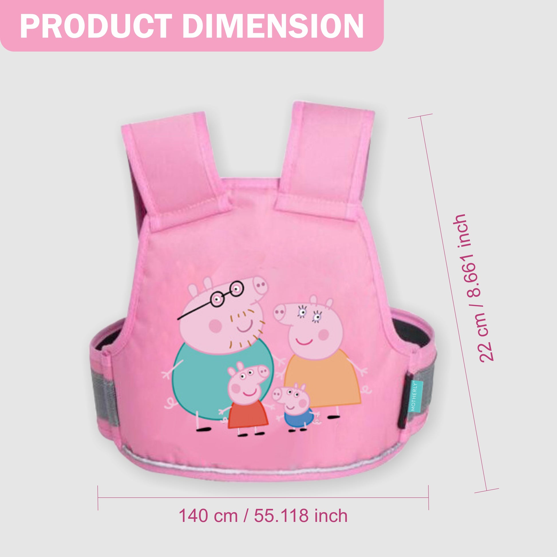 Motherly Children's Motorcycle Safety Harness Safe, Stylish Riding Companion with Two Wheeler Child Safety Belt - MOTHERLY