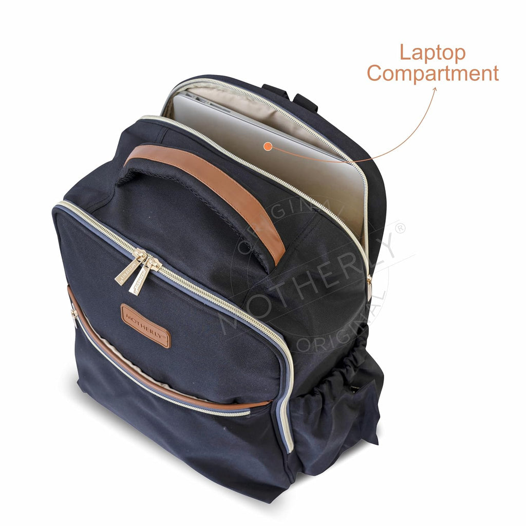 Motherly Laptop Diaper Bag for Mothers for Travel, Maternity Bag for Newborn Baby, Mothers Travelling Bag, Multi Pocket Water Resistant Baby Bag, Hospital Bag for moms with Warranty and Offers
