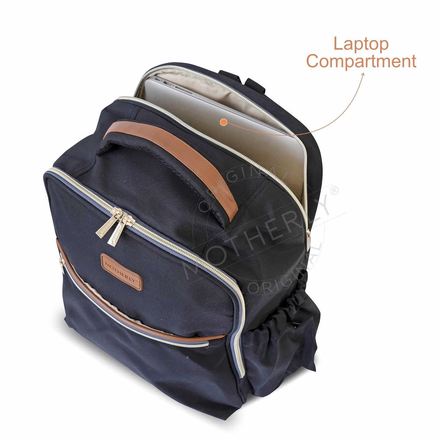 Motherly Laptop Diaper Bag for Mothers for Travel, Maternity Bag for Newborn Baby, Mothers Travelling Bag, Multi Pocket Water Resistant Baby Bag, Hospital Bag for moms with Warranty and Offers