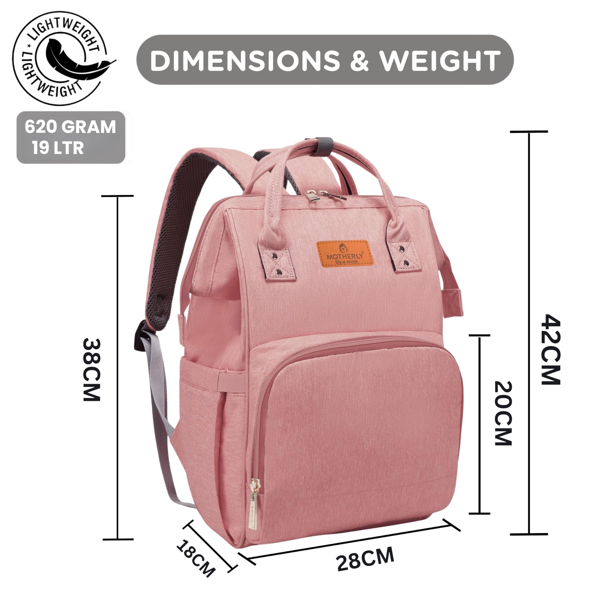 Motherly Everyday Diaper Bag – Travel & Maternity Bag for Moms