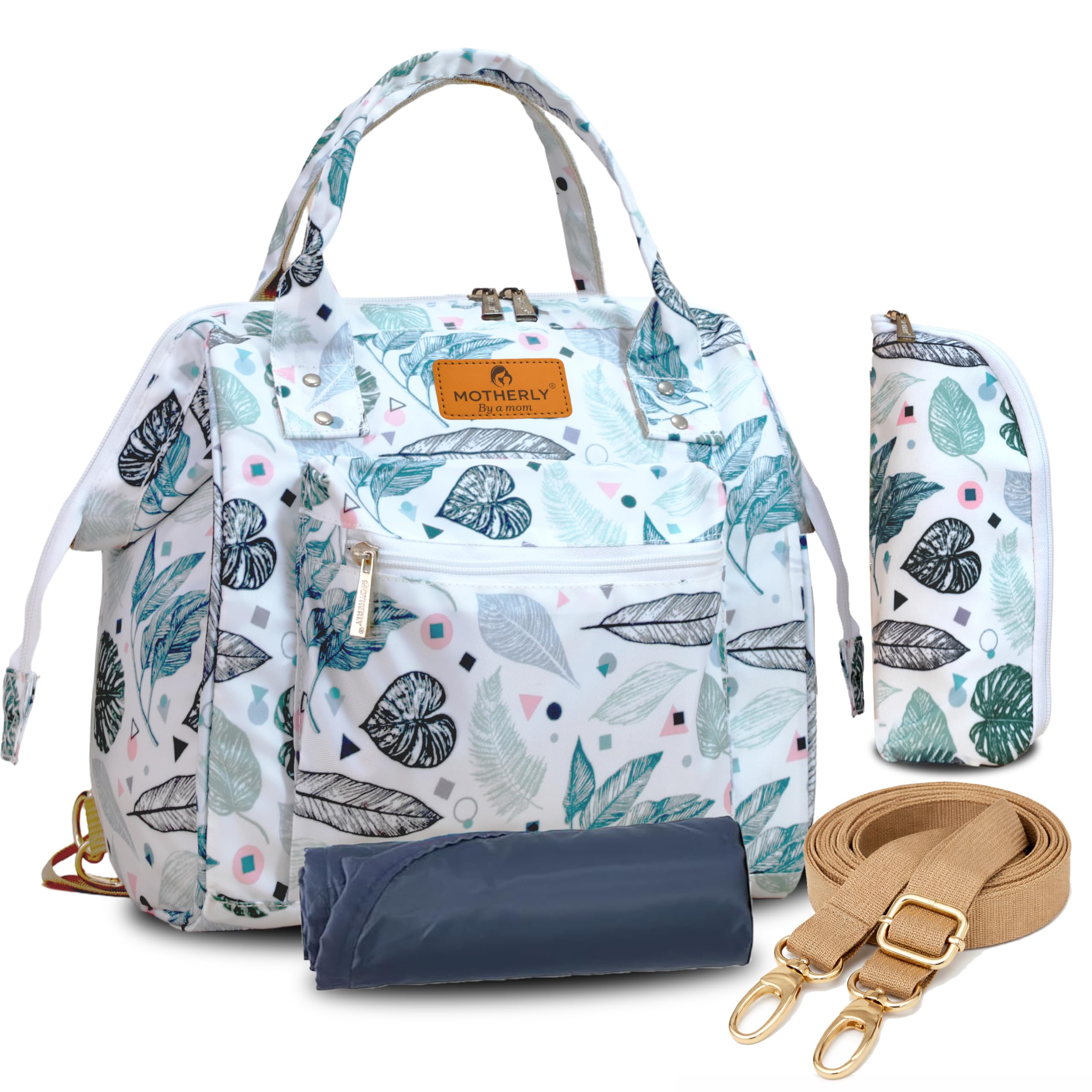 Motherly Nano Diaper Bag for Mothers for Travel – Combo Set with Accessories | Baby Bag for Mother Travel | Diaper Bag for Baby | Baby Bag for Mother and Baby