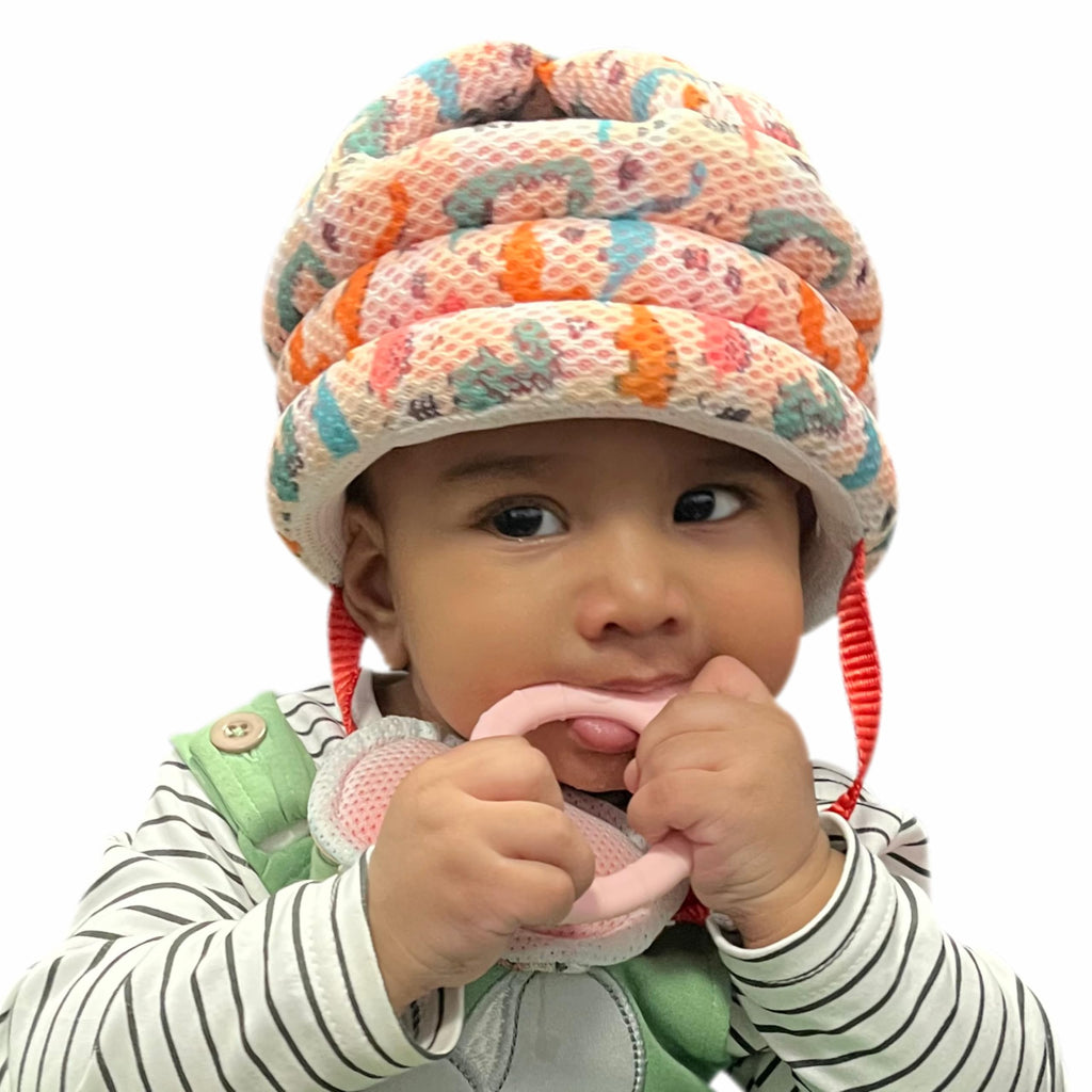 Motherly Toddler Safety Hat with Chin Strap - Dinosaur