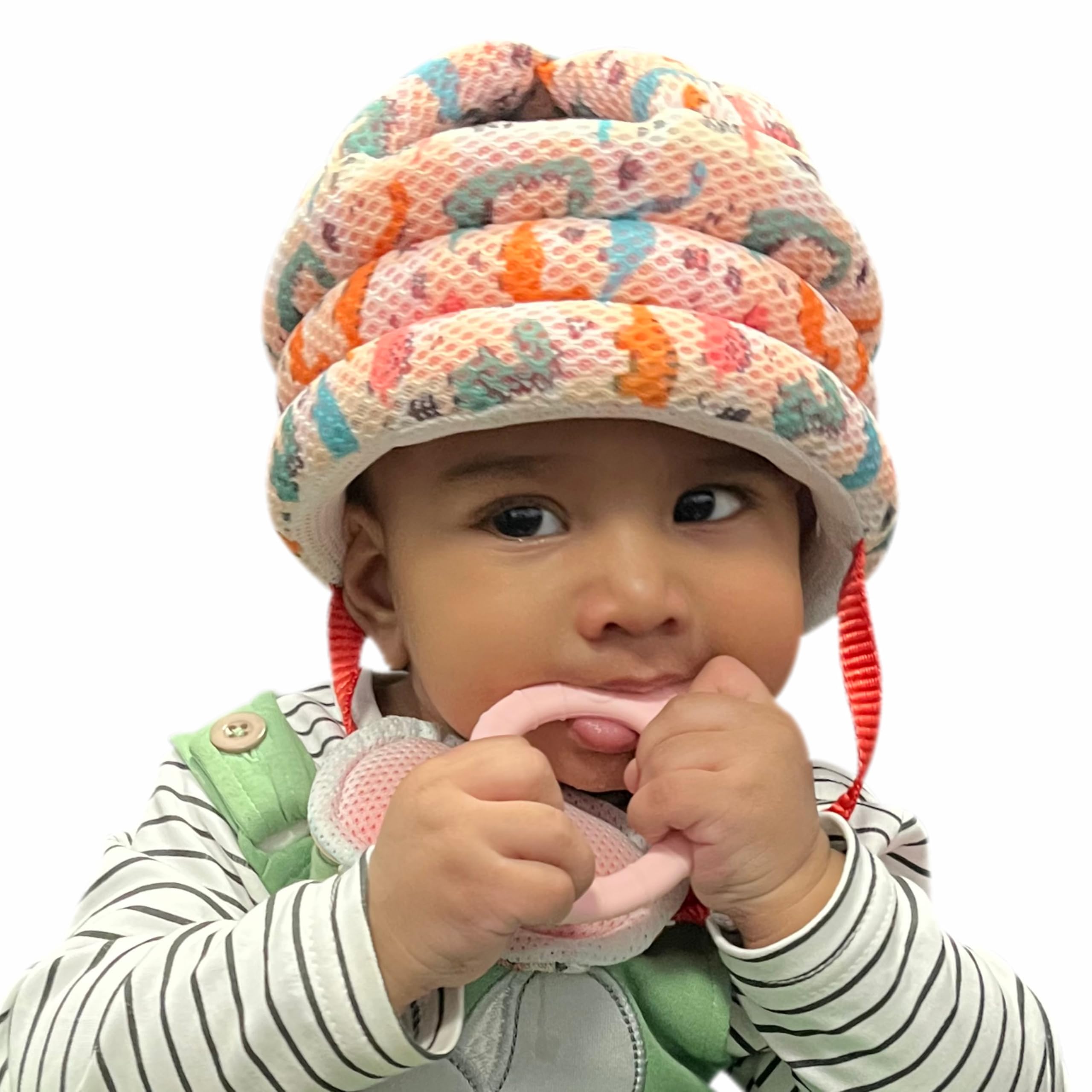Motherly Toddler Safety Hat with Chin Strap - Dinosaur