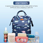 Motherly Flame Print Diaper Bag for Moms – Water-Resistant Travel & Maternity Bag with Multiple Pockets & Warranty