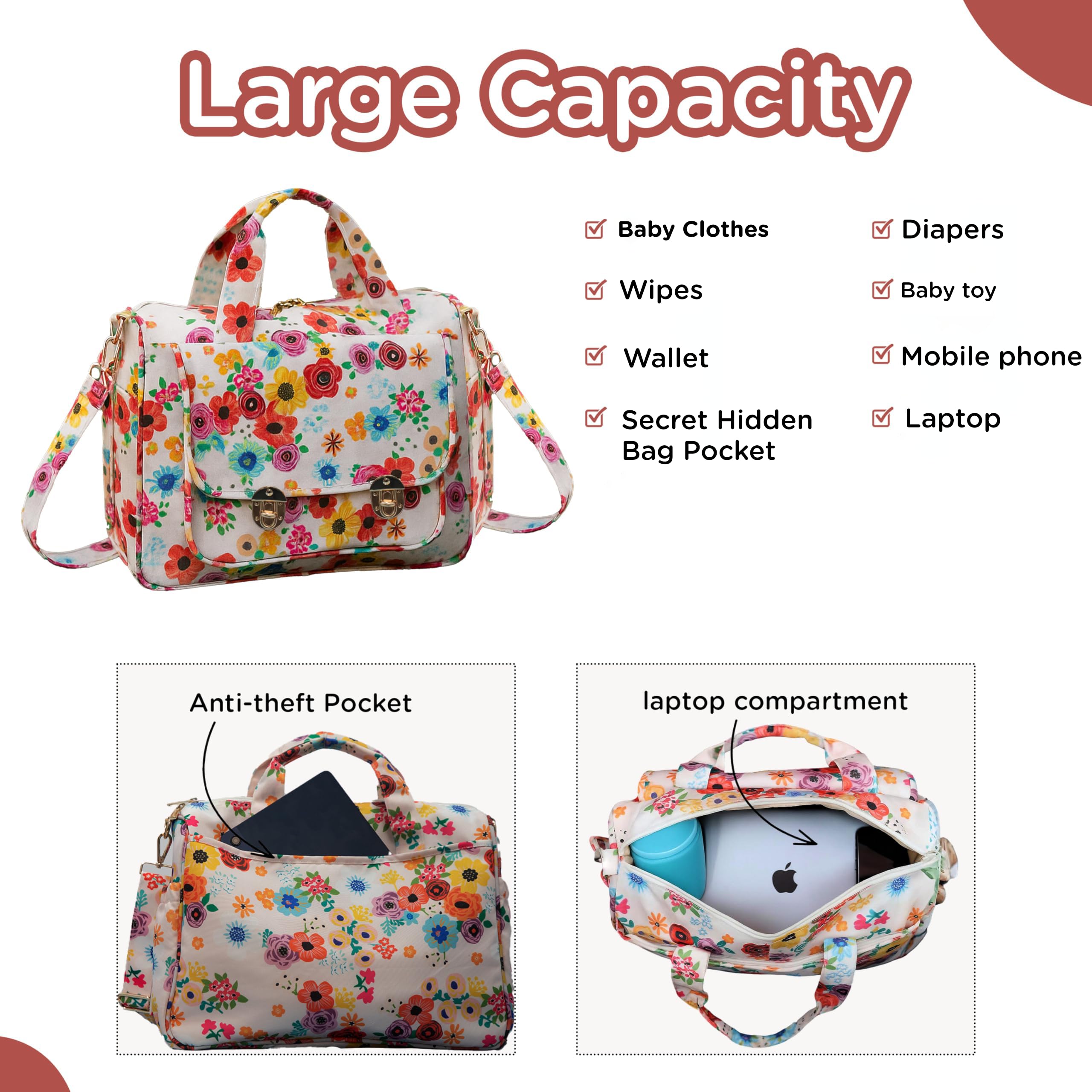 Motherly WOW Laptop Bag for Women – 15-Inch Office Tote & Handbag