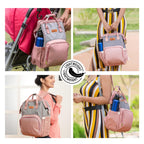 Motherly Crown Diaper Bag for Moms – Water-Resistant Travel & Maternity Bag with Multiple Pockets & 6-Month Warranty