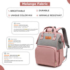 Motherly Crown Diaper Bag for Moms – Water-Resistant Travel & Maternity Bag with Multiple Pockets & 6-Month Warranty