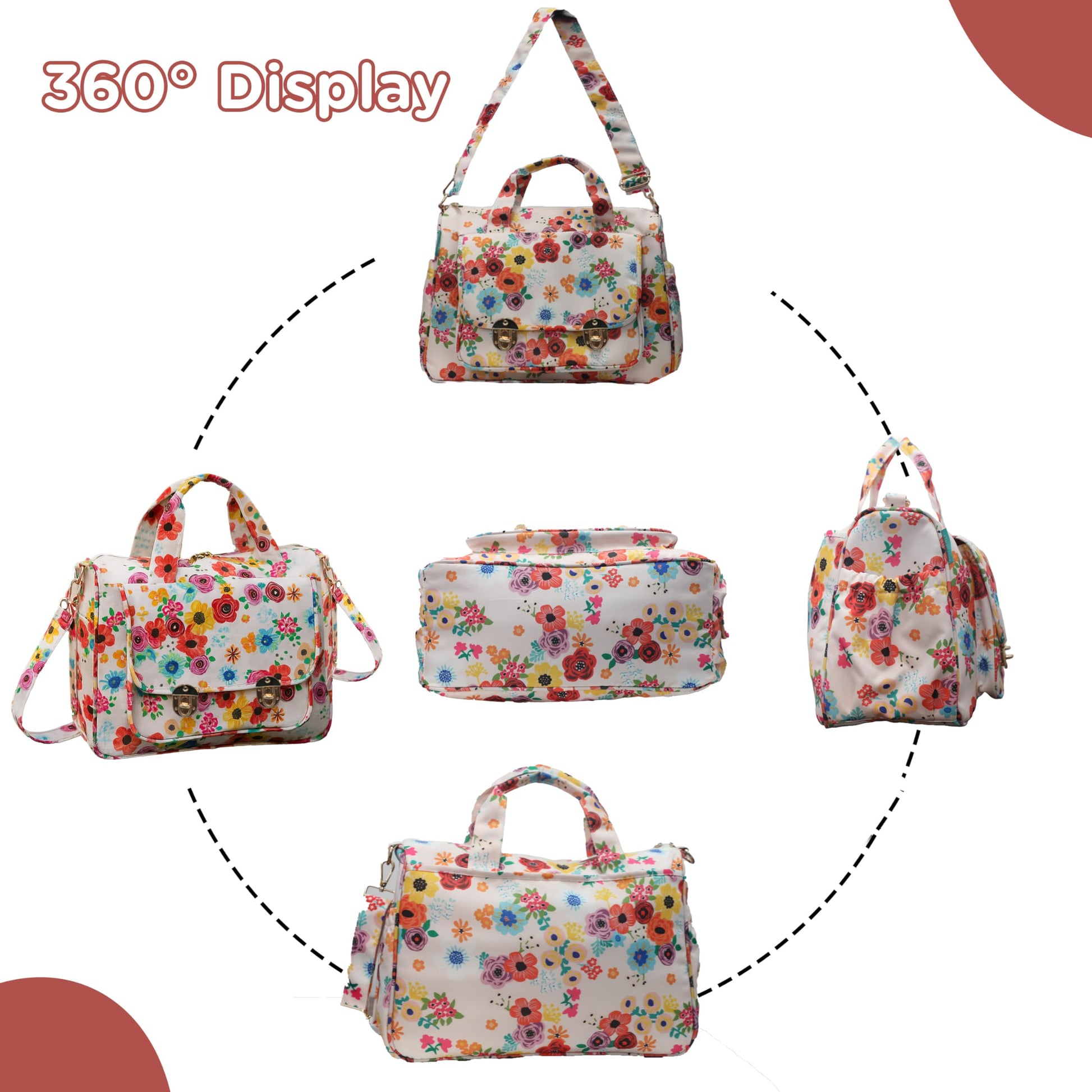 Motherly WOW Laptop Bag for Women Office Use | Stylish Handbag with 15-Inch Laptop Compartment | Office Bag, Shoulder Bag & Messenger Tote - MOTHERLY