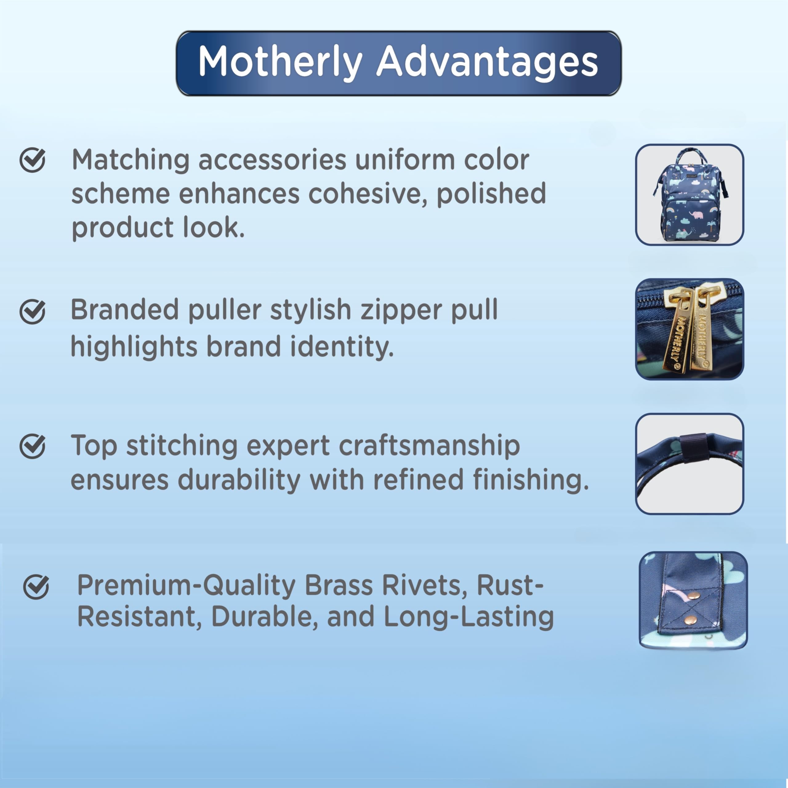 Motherly Flame Print Diaper Bag for Moms – Water-Resistant Travel & Maternity Bag with Multiple Pockets & Warranty