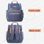 Motherly Diaper Quilted Diaper Bag for Mothers for Travel with Changing Mat - Spacious Diaper Bags for Mom | Baby Bag with Multi-Pocket Design | Maternity Bags for Mother and Baby