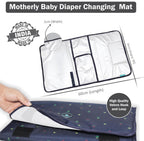 Motherly Portable Diaper Changing Mat – Leak-Proof, One-Hand Foldable Pad for Travel & Baby Shower Gift