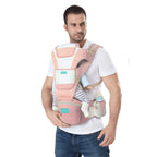 Motherly Baby Carrier for 0 to 3 Year Baby – Adjustable Hands Free 6-in-1 Baby Carrier with Detachable Hip Seat | baby carrier for new born |  Toddler Carrier with Head Support & Buckle Strap for Hiking & Everyday Use (Blue)