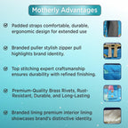 Motherly Flame Print Diaper Bag for Moms – Water-Resistant Travel & Maternity Bag with Multiple Pockets & Warranty