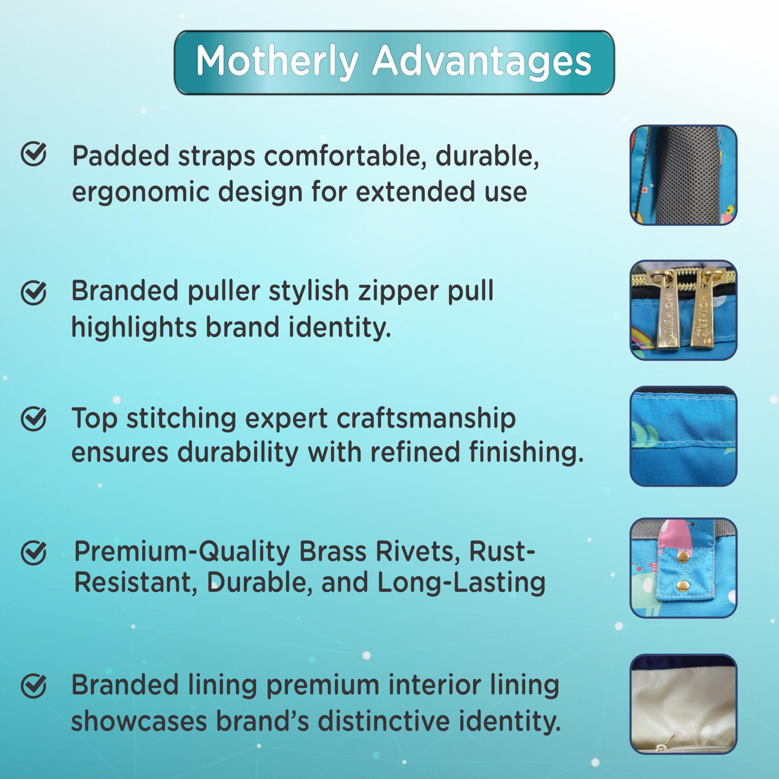 Motherly Flame Print Diaper Bag for Moms – Water-Resistant Travel & Maternity Bag with Multiple Pockets & Warranty