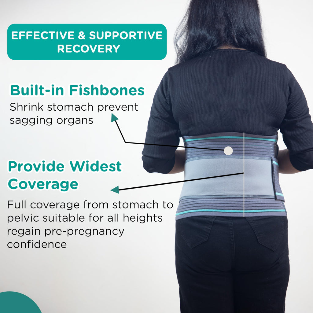 Motherly 3 In 1 Postpartum Recovery Belt (Fit From 30 Inch To 46 Inches Of Waist),One Size