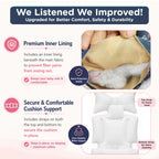 Motherly Baby Stroller Seat Cushion | Reversible and Universal Fit Pad for Strollers, High Chairs, Car Seats & Rockers | Soft, Breathable Pram Liner with Secure Straps & Safety Belt Slot - cartoon-diansour-1