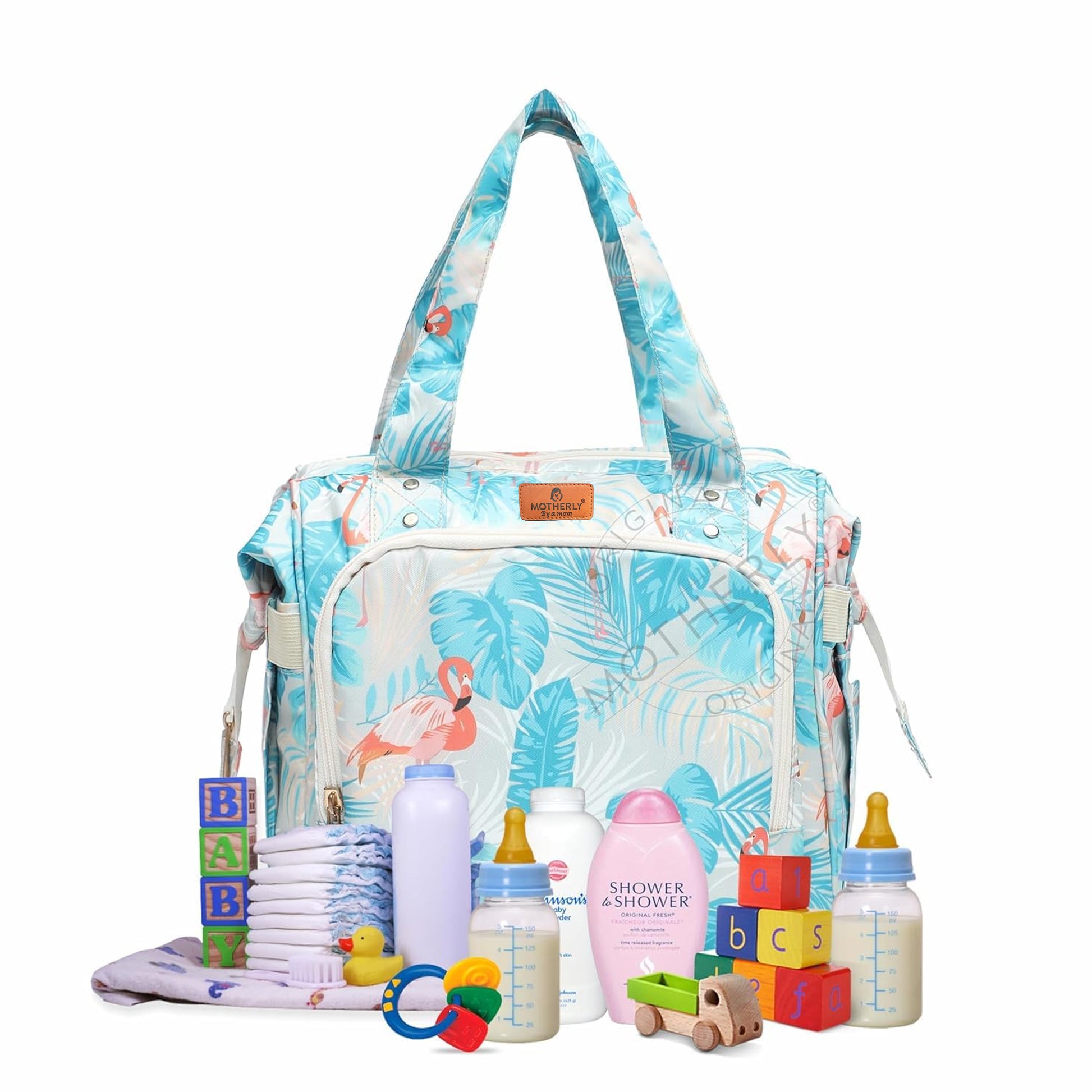 Motherly Elegant Diaper Bag for Moms – Water-Resistant Maternity & Travel Bag with Multiple Pockets & Warranty