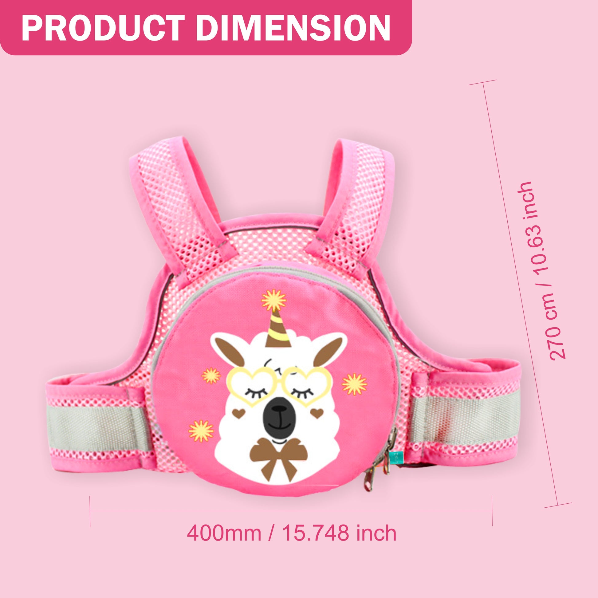Motherly Children's Motorcycle Safety Harness Safe, Stylish Riding Companion with Two Wheeler Child Safety Belt - MOTHERLY