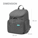 Motherly Baby Diaper Bag for Mothers specious and large travel diaper bags for Mom for travel |6 Month Warranty |(Black) - MOTHERLY