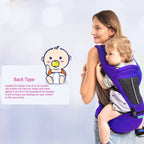 Motherly 2-in-1 Baby Carrier Bag for 6 to 36 Months - Kangaroo Style with Hip Seat for Comfort Carrying - MOTHERLY