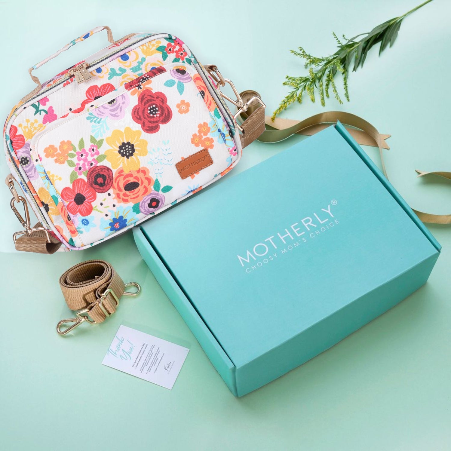 Motherly Mini Diaper Bag for Moms (Unicorn Blue) – Water-Resistant Travel & Maternity Handbag with Multiple Pockets