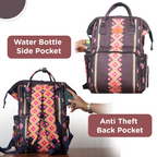 Motherly VivaLuxe Baby Bag for Mother Travel with Warranty/Diaper Bag with Insulated Baby Bottle Pocket/Diaper Bag for Mothers for Travel with Multi Compartments, Diaper Bags for Mom (Black)